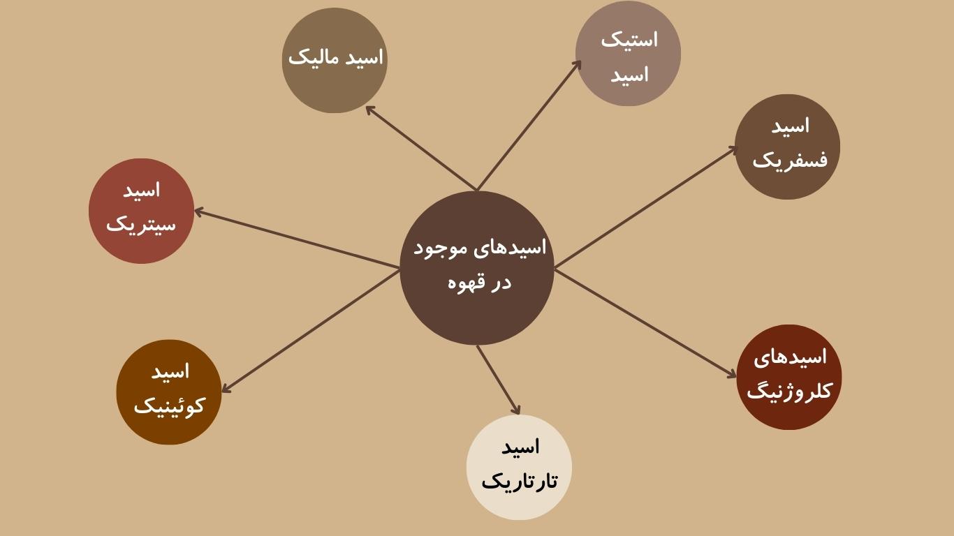 اسید های موجود در قهوه